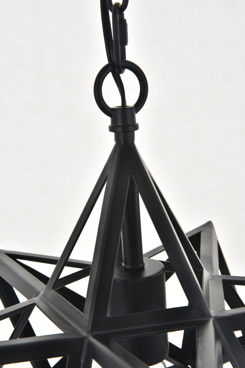 1 Light Black Pendant