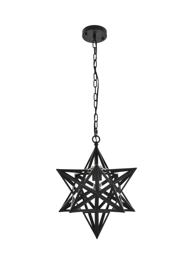 1 Light Black Pendant