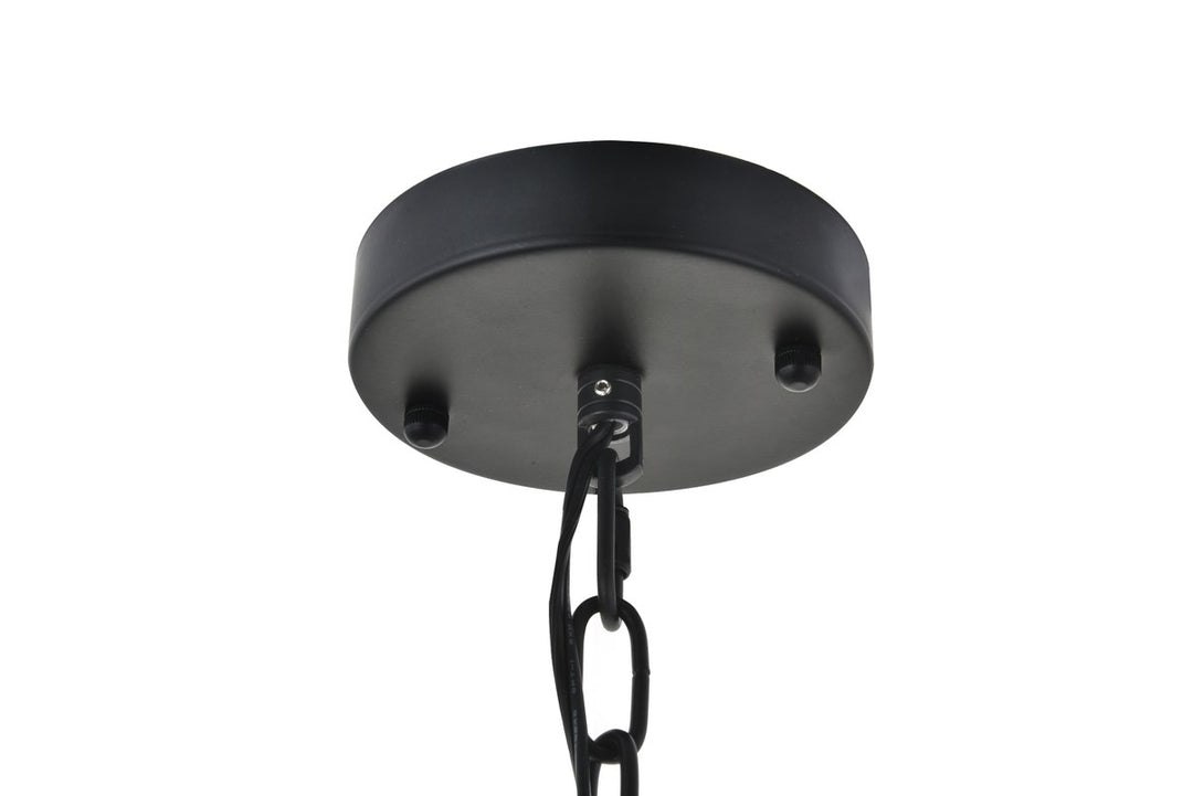 1 Light Black Pendant