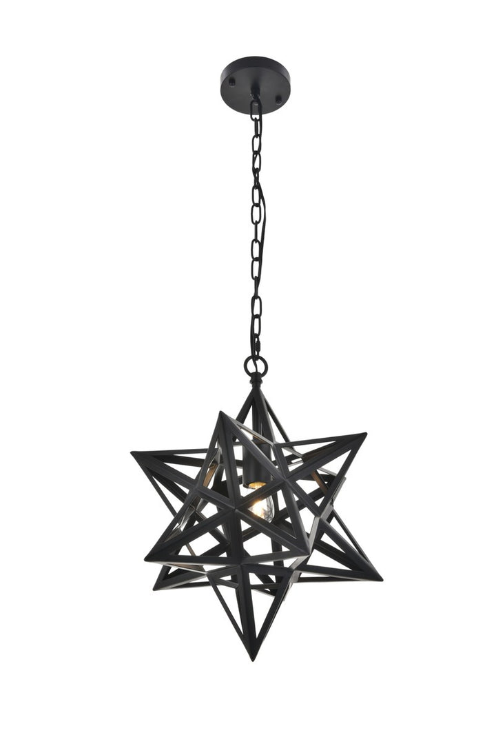 1 Light Black Pendant