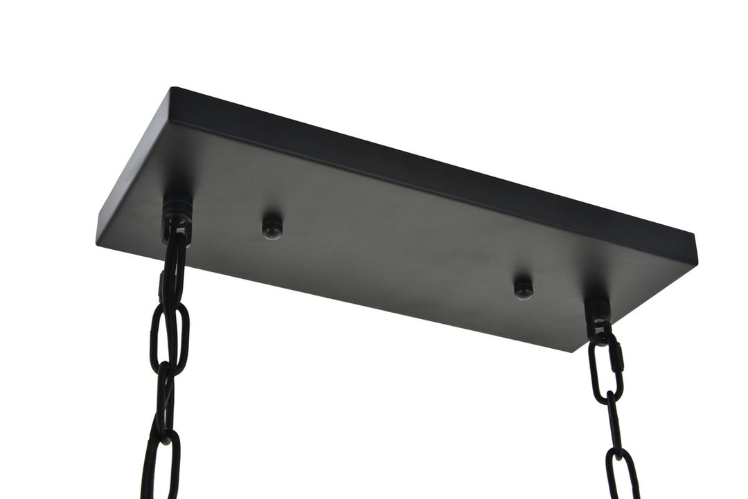 4 Light Black Pendant
