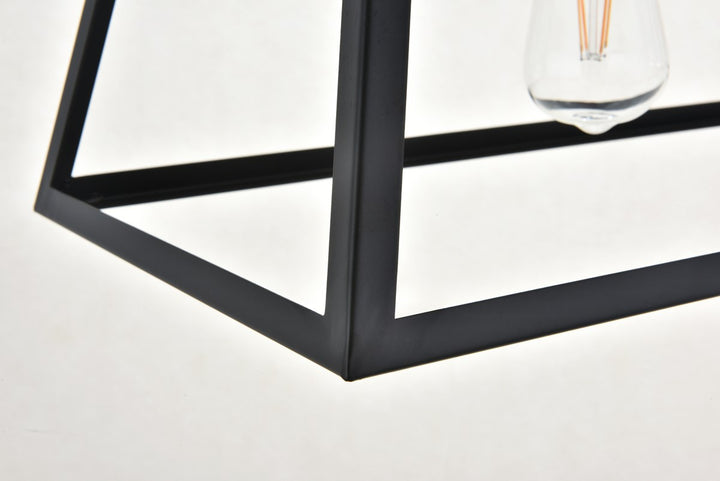 4 Light Black Pendant