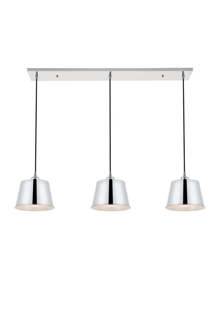 3 Light Chrome Pendant by Living District