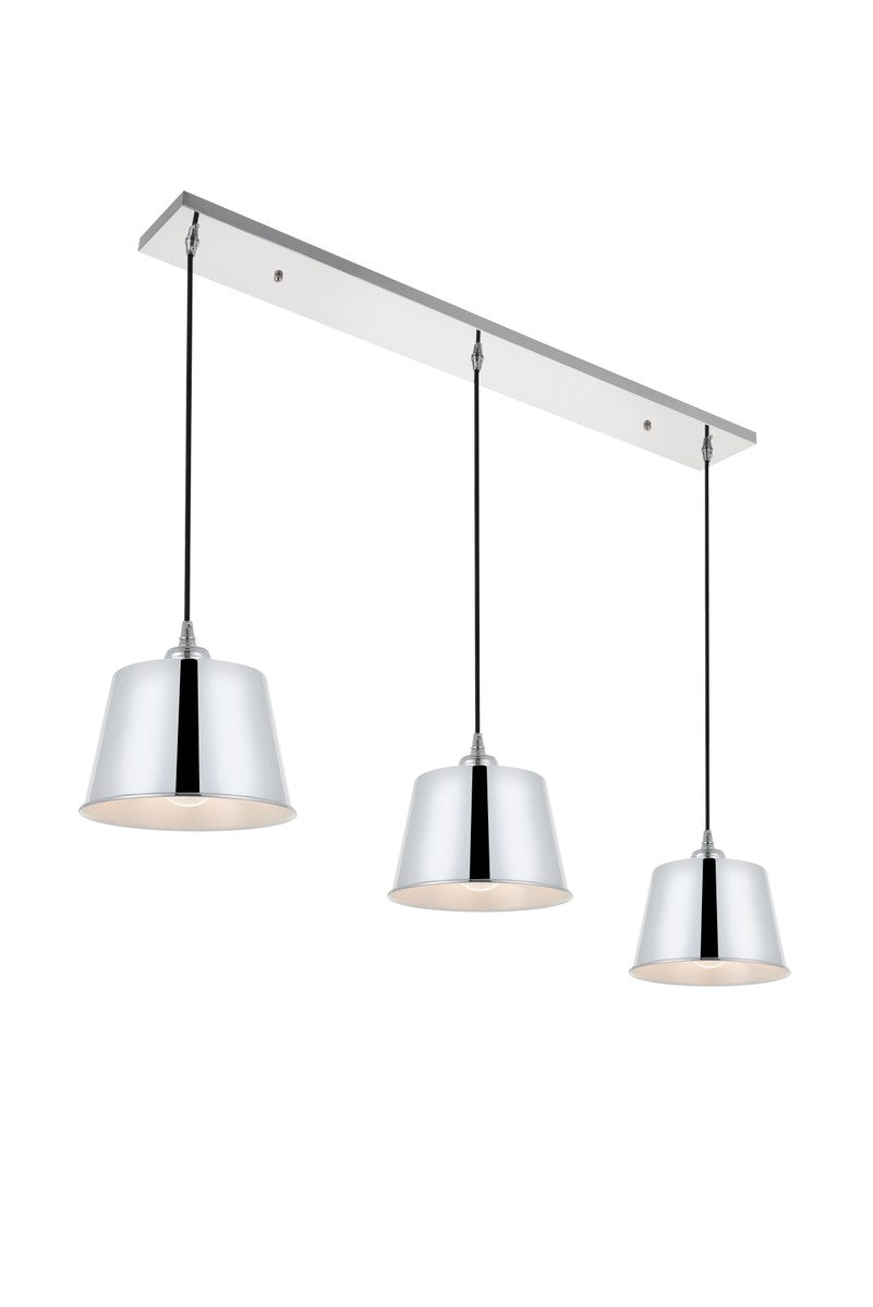 3 Light Chrome Pendant