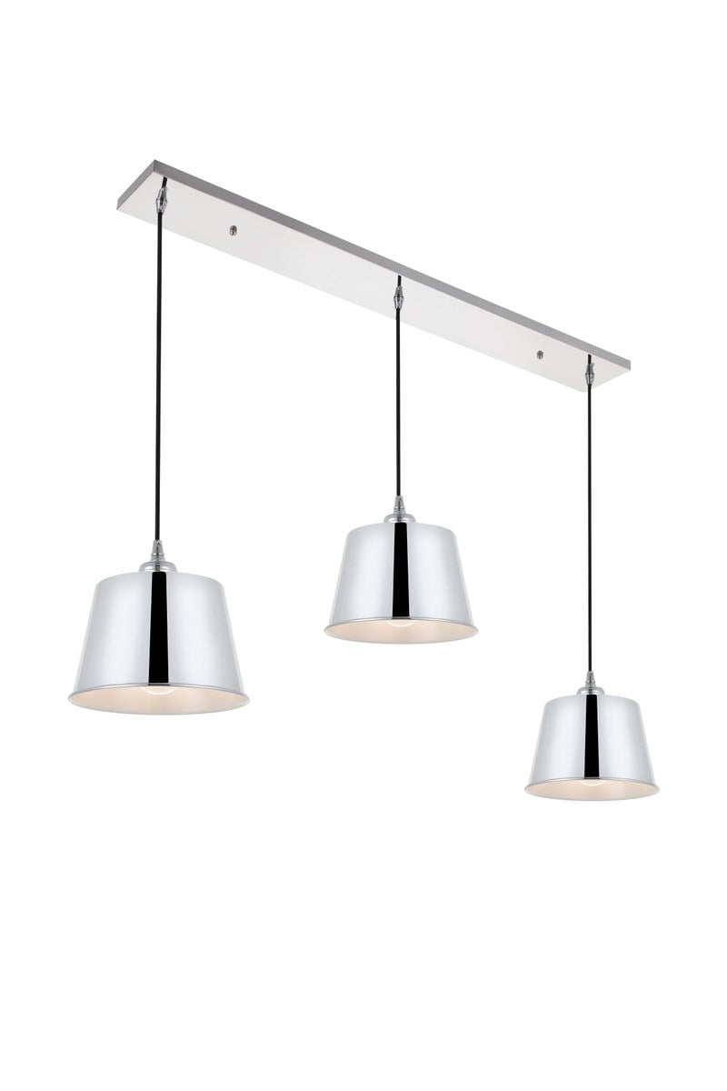 3 Light Chrome Pendant