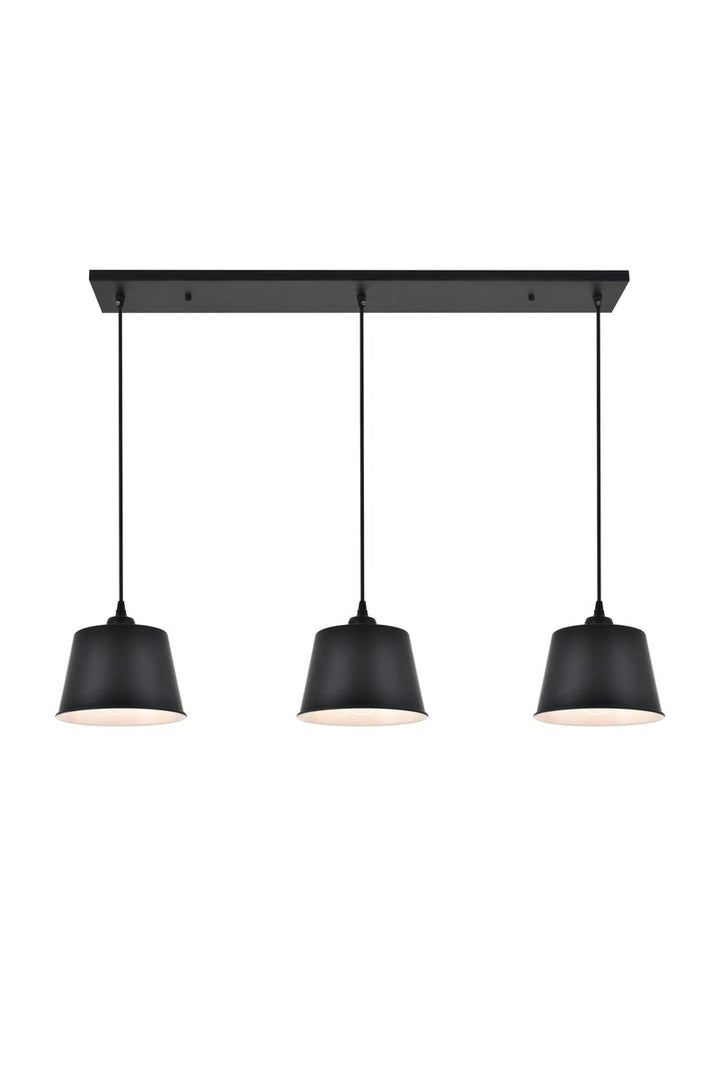 3 Light Black Pendant by Living District