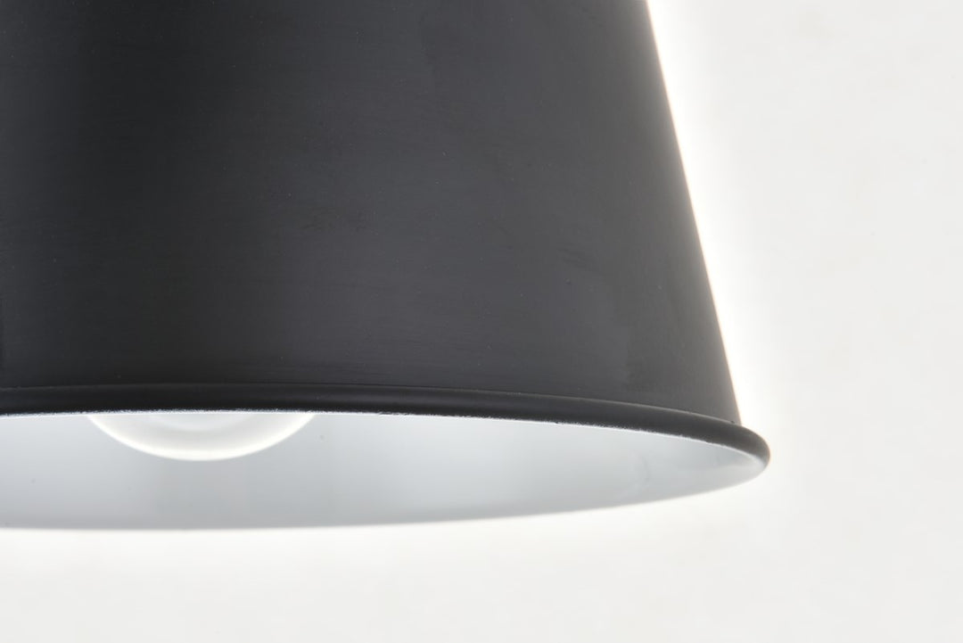 3 Light Black Pendant