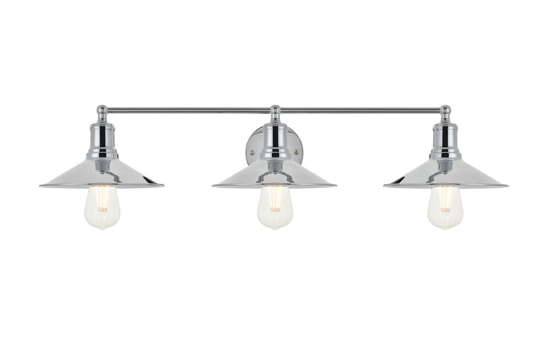 3 Light Chrome Wall Sconce by Living District