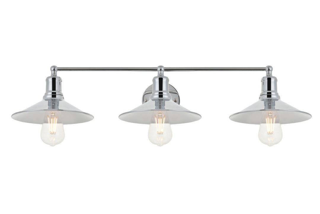 3 Light Chrome Wall Sconce