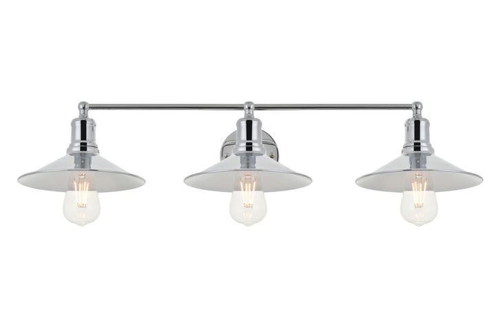 3 Light Chrome Wall Sconce