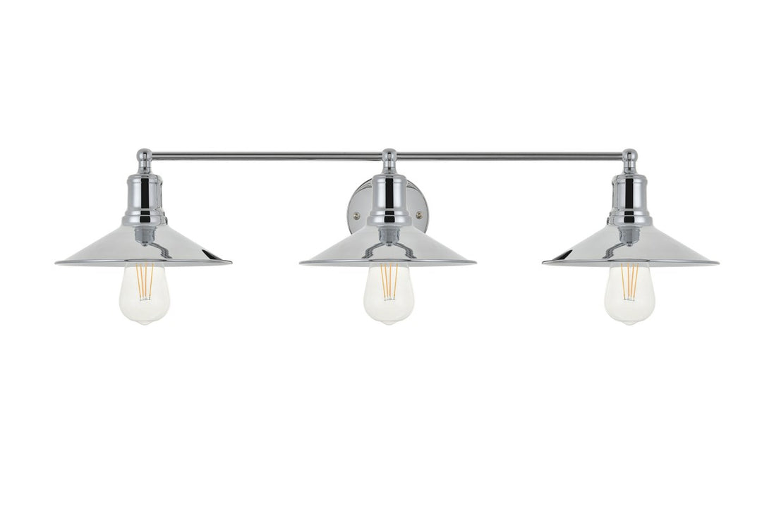3 Light Chrome Wall Sconce