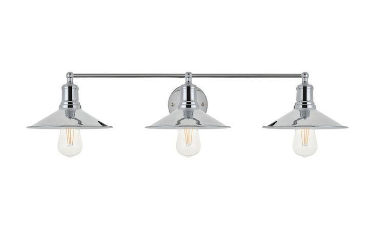 3 Light Chrome Wall Sconce