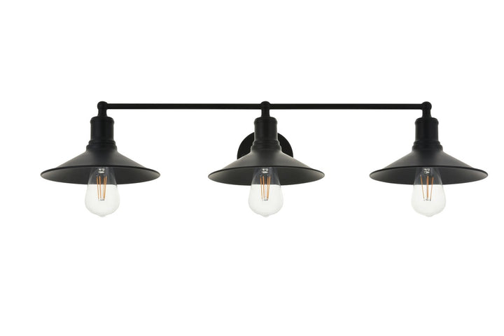 3 Light Black Wall Sconce