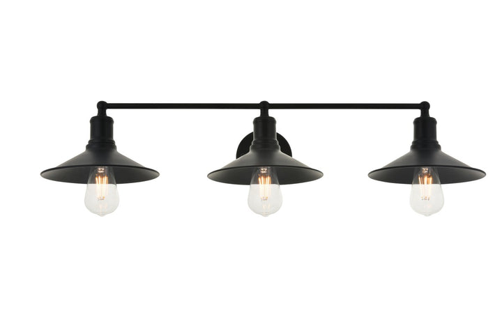 3 Light Black Wall Sconce