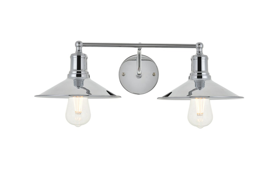 2 Light Chrome Wall Sconce by Living District
