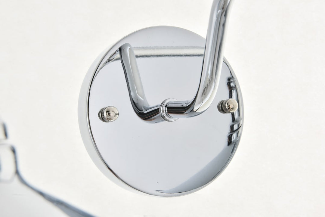 2 Light Chrome Wall Sconce