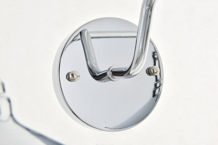 2 Light Chrome Wall Sconce