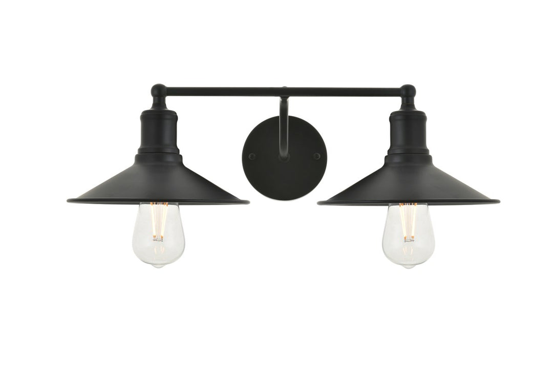 2 Light Black Wall Sconce by Living District