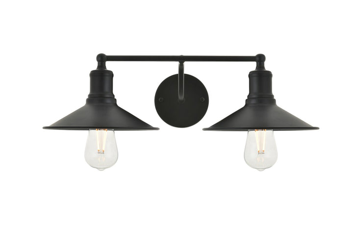 2 Light Black Wall Sconce by Living District
