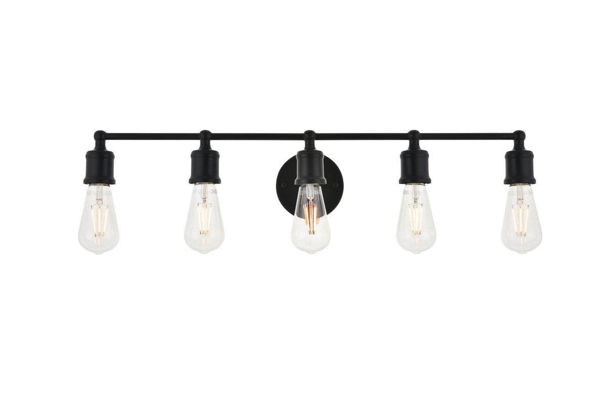 5 Light Black Wall Sconce by Living District