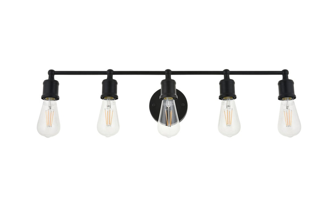 5 Light Black Wall Sconce