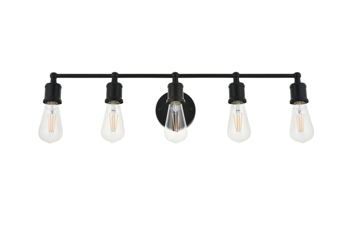 5 Light Black Wall Sconce