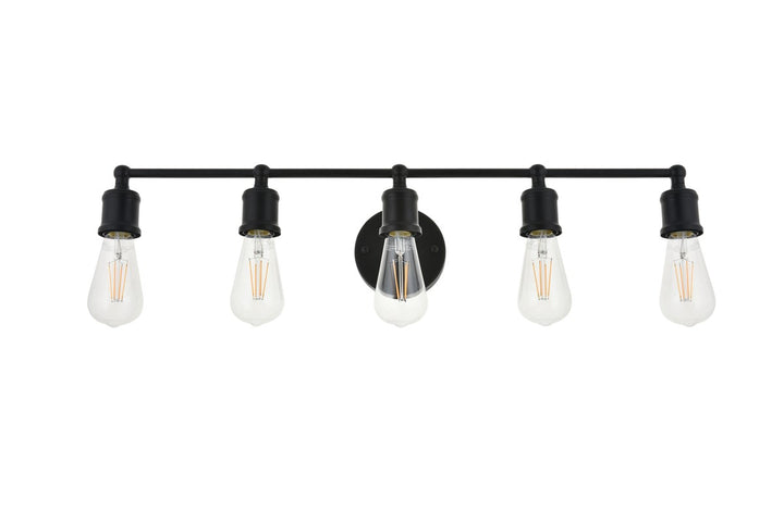 5 Light Black Wall Sconce