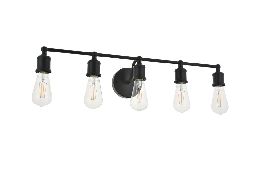 5 Light Black Wall Sconce