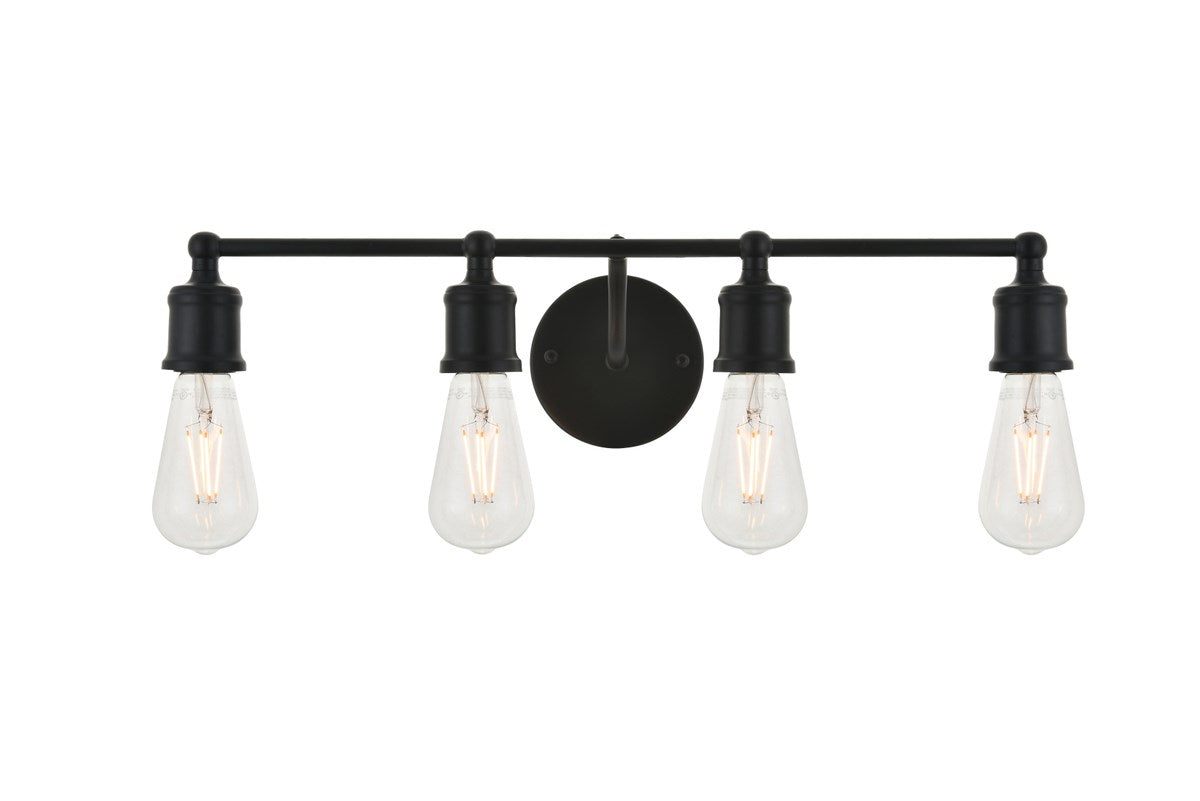4 Light Black Wall Sconce by Living District