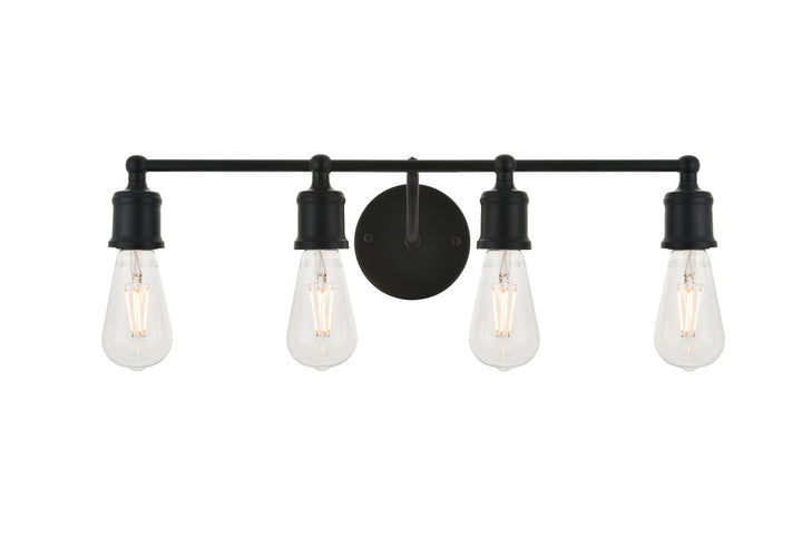 4 Light Black Wall Sconce by Living District