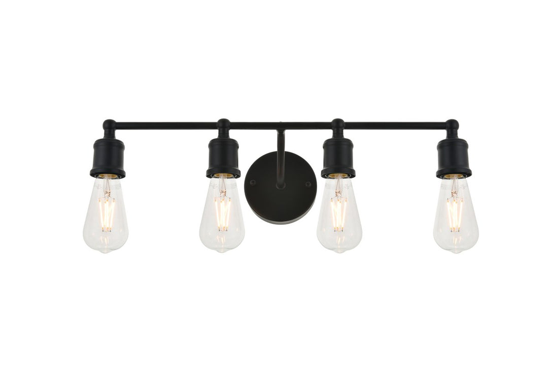 4 Light Black Wall Sconce