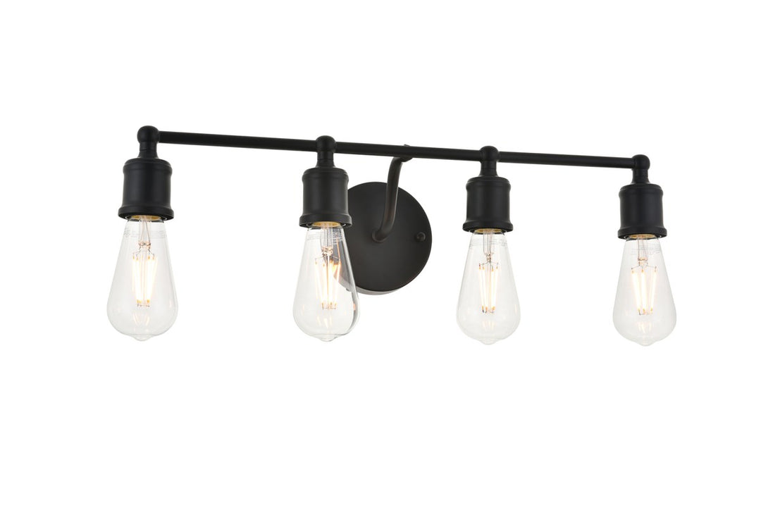 4 Light Black Wall Sconce