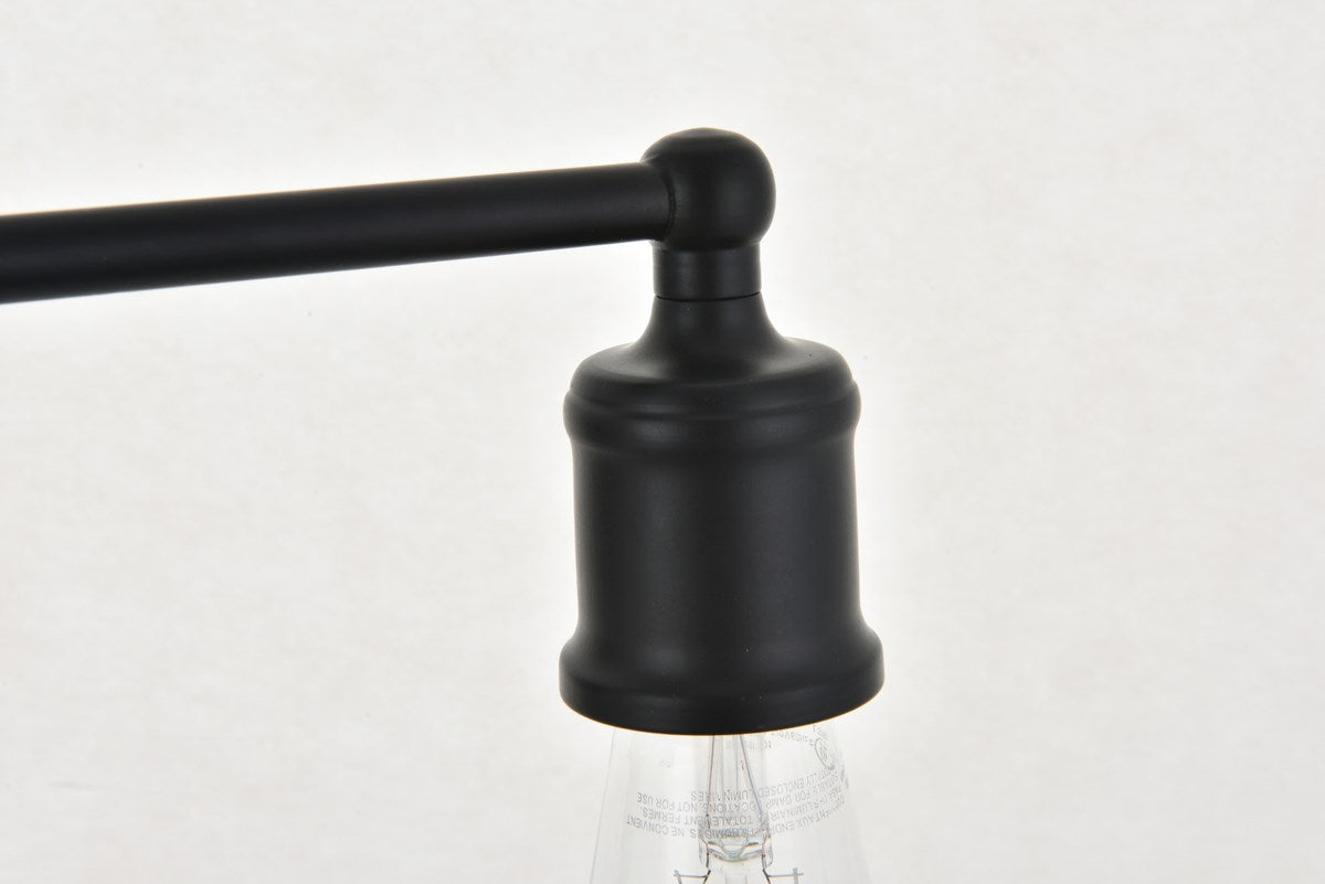 3 Light Black Wall Sconce