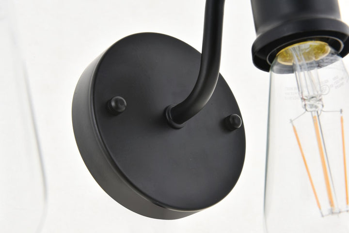 3 Light Black Wall Sconce