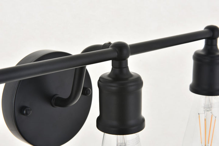 3 Light Black Wall Sconce