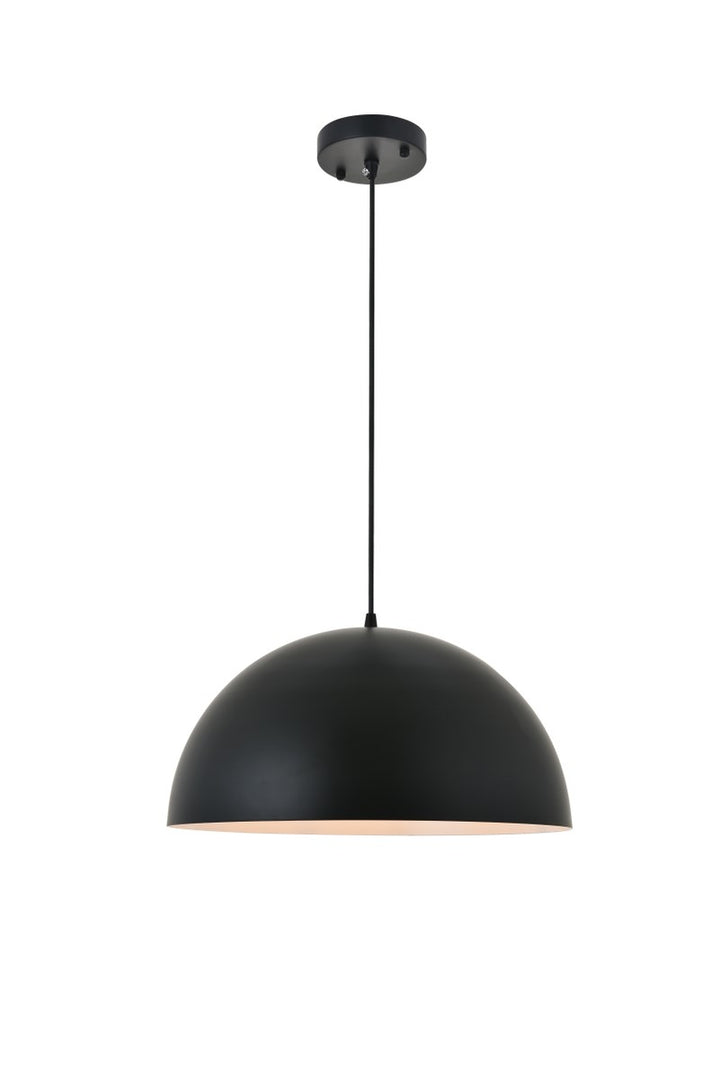 1 Light Black Pendant by Living District