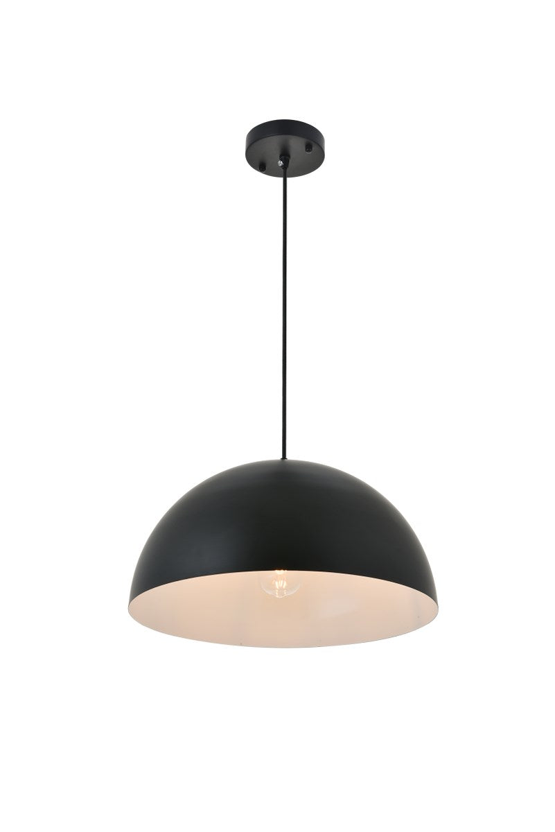 1 Light Black Pendant