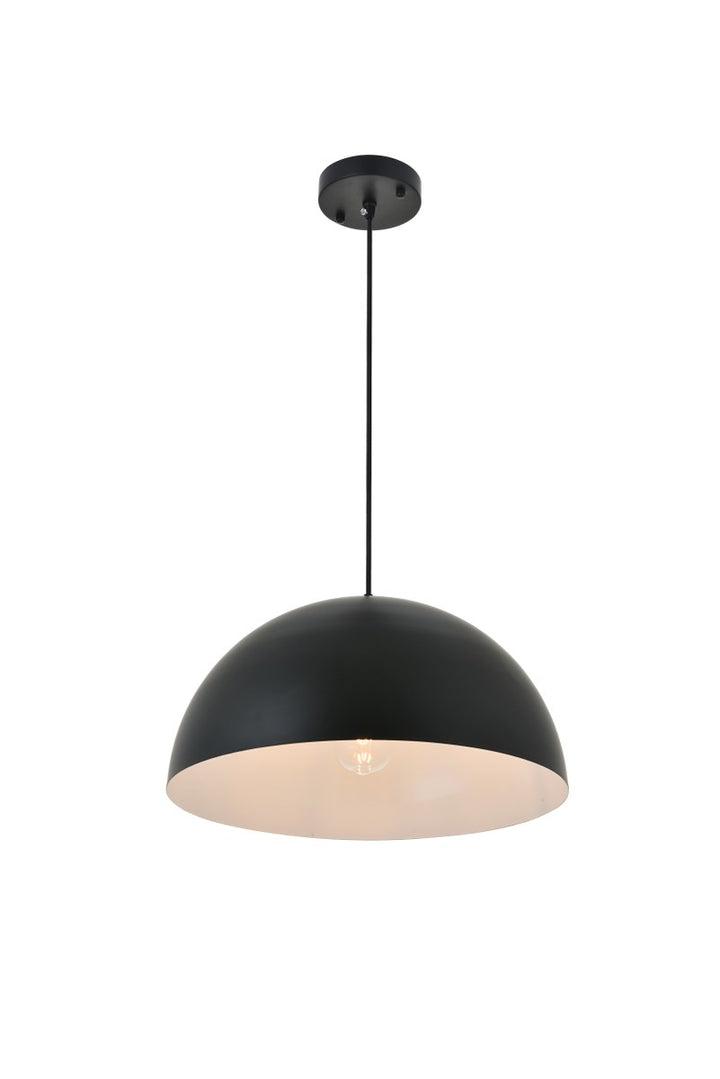 1 Light Black Pendant