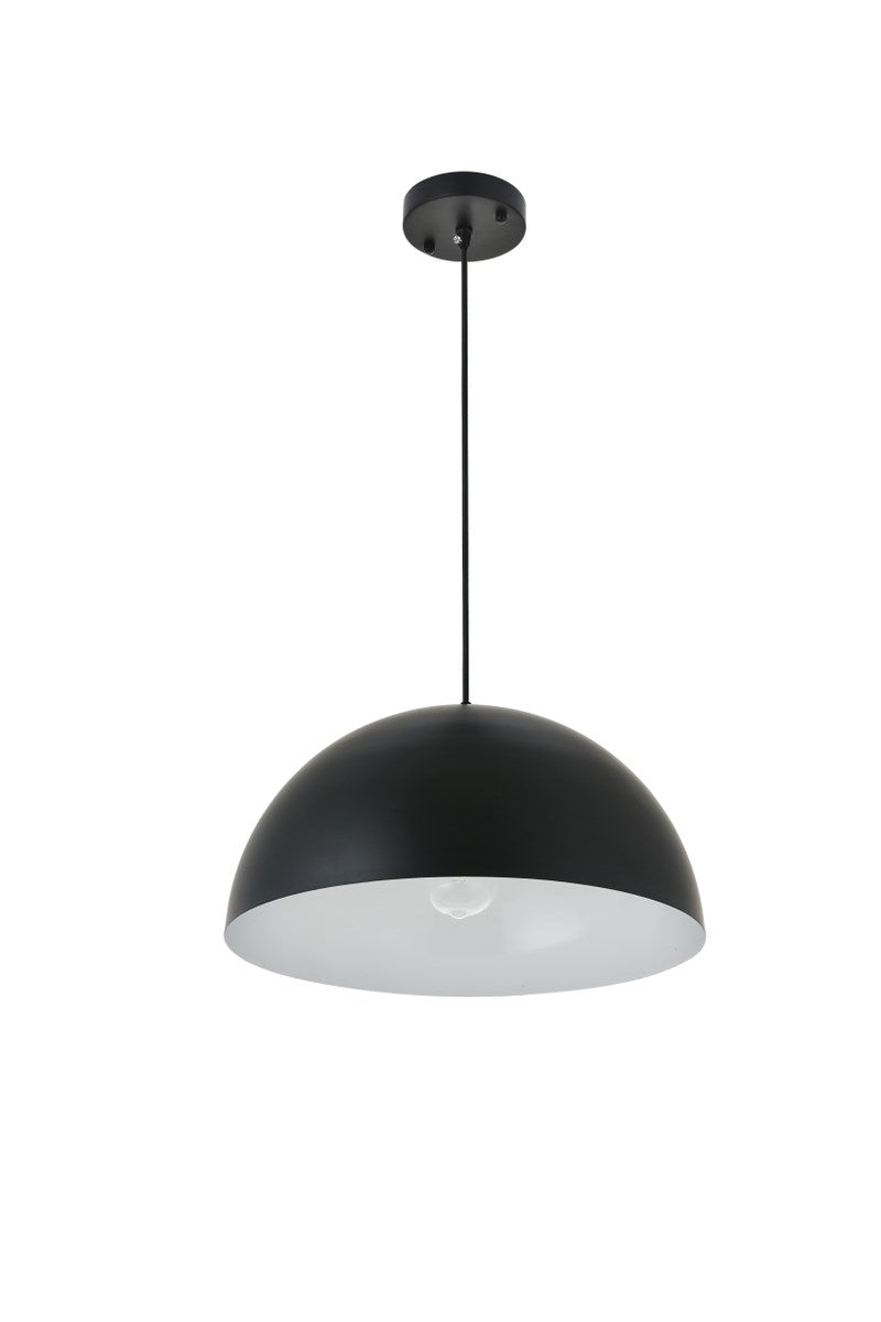 1 Light Black Pendant
