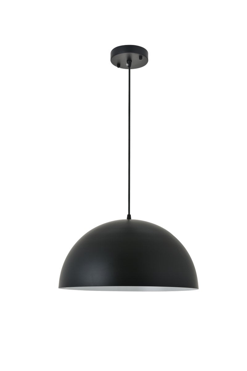 1 Light Black Pendant