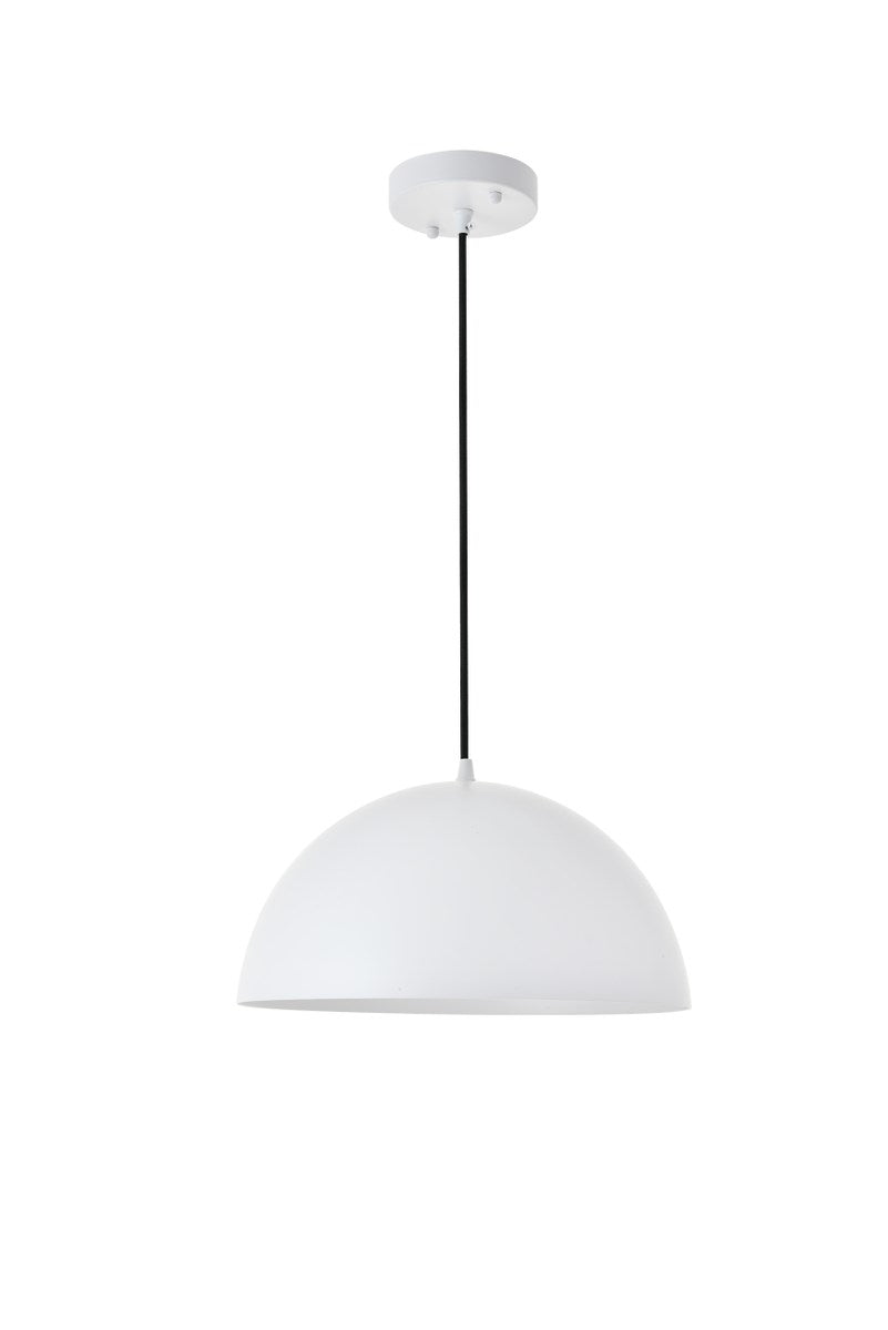 1 Light White Pendant
