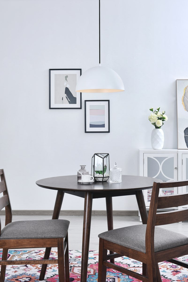 1 Light White Pendant