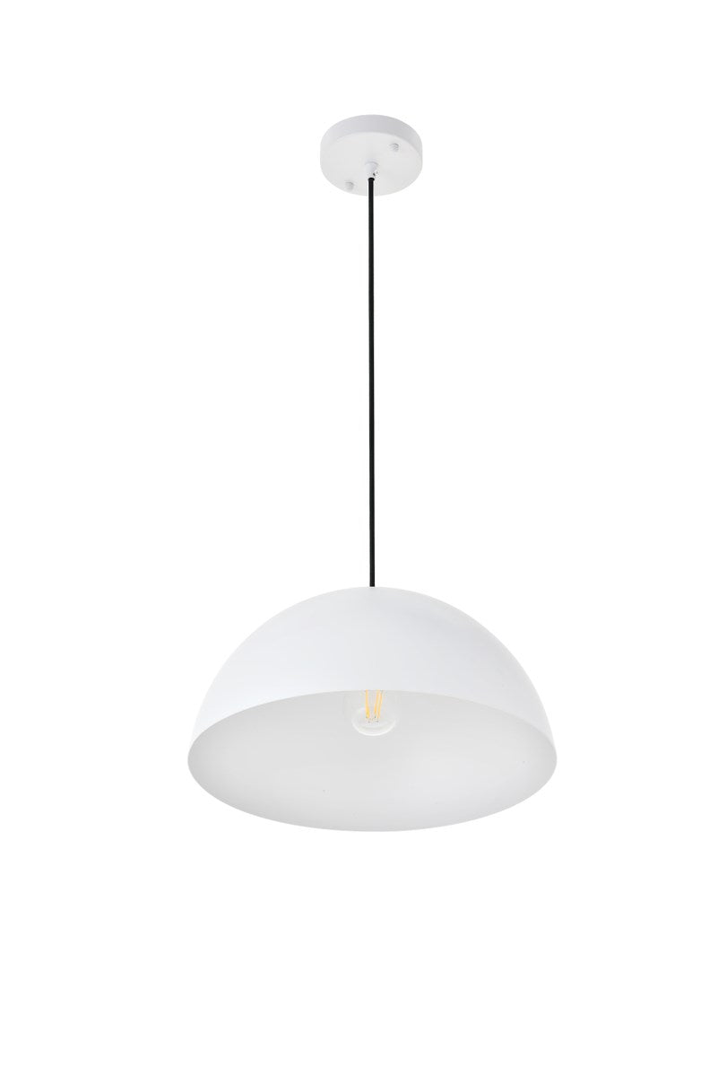 1 Light White Pendant