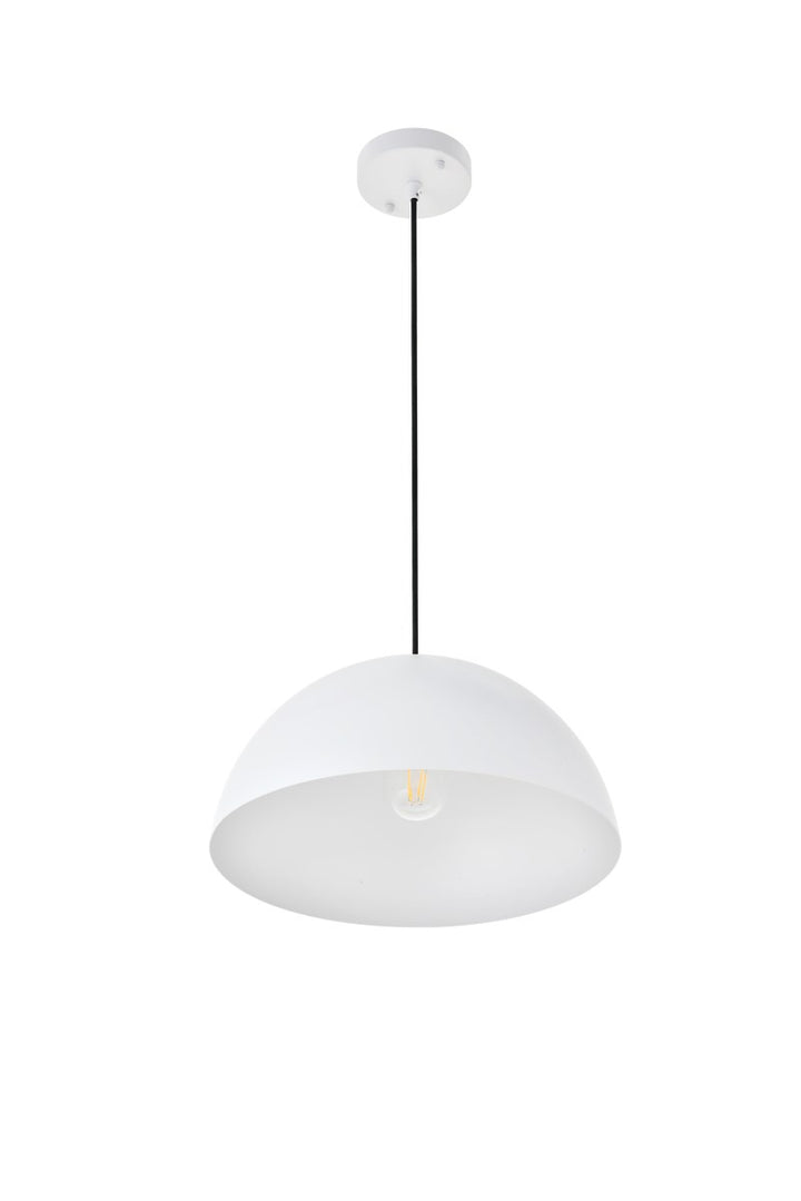 1 Light White Pendant