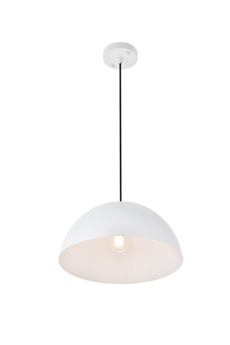 1 Light White Pendant