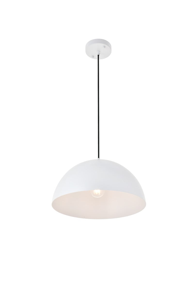 1 Light White Pendant