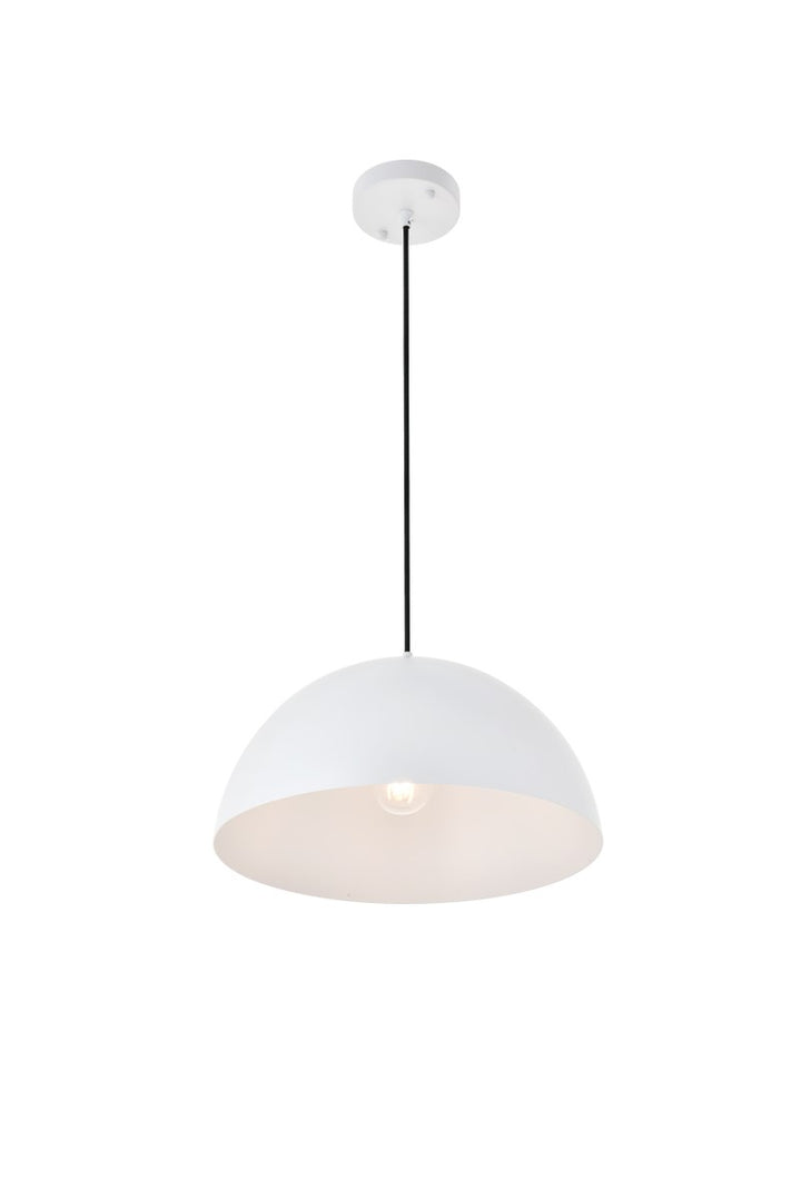 1 Light White Pendant