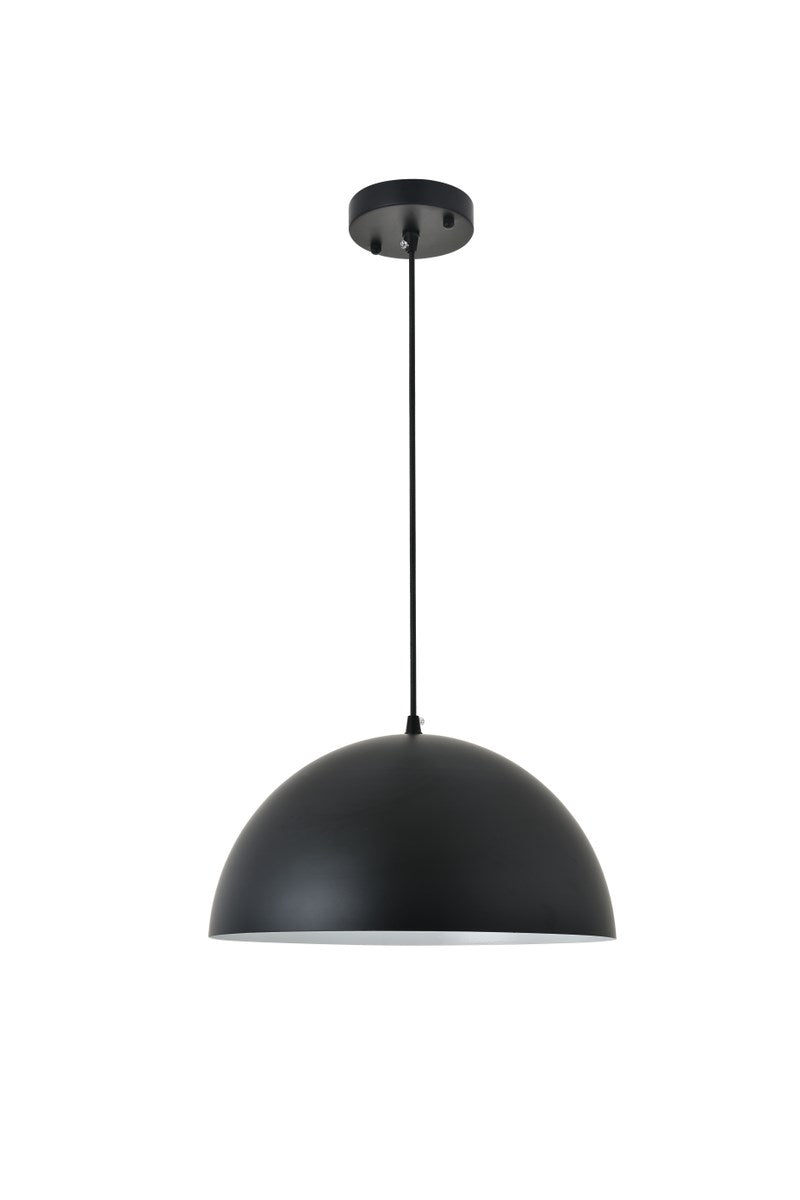 1 Light Black Pendant by Living District