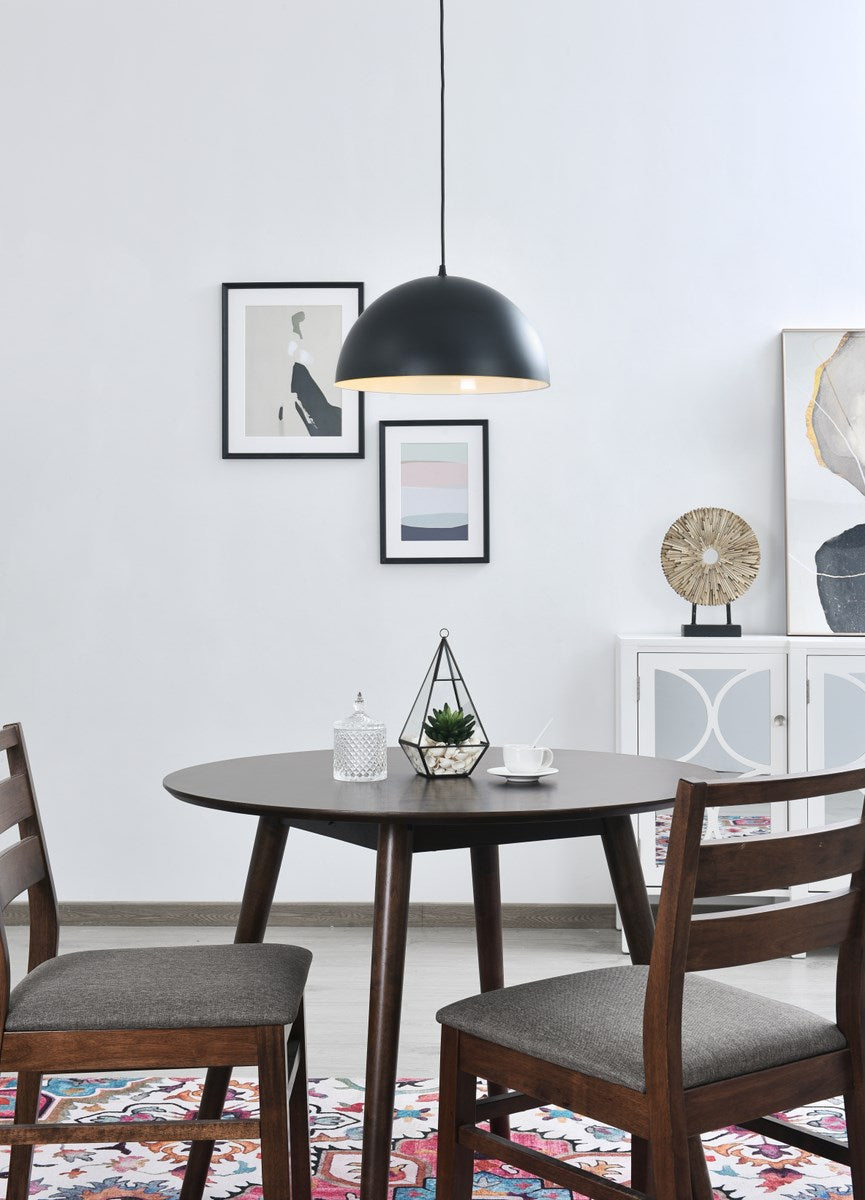 1 Light Black Pendant