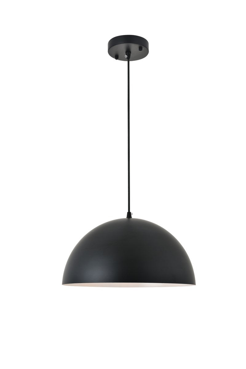 1 Light Black Pendant